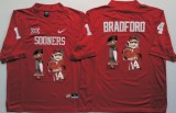 NCAA Oklahoma Sooners Red #14 Bradford Fashion Jersey