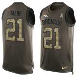 NFL Denver Broncos #21 Talib Limited Green Salute to Service Tank Top