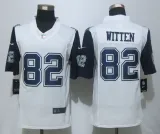 New Nike Dallas Cowboys 82 Witten White Mens Stitched Limited Rush Jersey