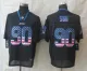 2014 New Nike Detroit Lions 90 Suh USA Flag Fashion Black Elite Jerseys