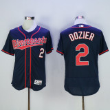 MLB Minnesota Twins #2 Dozier Blue Jersey