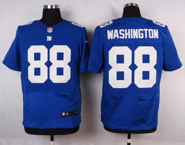 Nike New York Giants #88 Washington Blue Elite Jersey