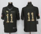 New Nike Arizona Cardinals 11 Fitzgerald Anthracite Salute To Service Limited Jersey