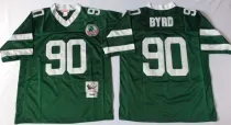NFL New York Jets #90 Byrd Green Throwback Jersey