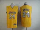 Adidas Los Angles Lakers #24 Kobe Bryant Yellow Jersey