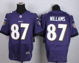 Nike Baltimore Ravens #87 Willams Purple Elite Jersey