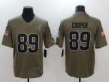 Mens Oakland Raiders #89 Cooper Olive Salute to Service Limited Jersey