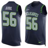 NFL Seattle Seahawks #56 Avril Blue Limited Tank Top Jersey