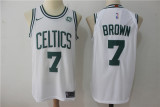 Nike NBA Boston Celtics #7 Brown White New Jersey