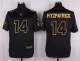 Mens New York Jets #14 Fitzpatrick Pro Line Black Gold Collection Jersey