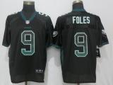 Nike Philadelphia Eagles 9 Foles Drift Fashion Black Elite Jersey