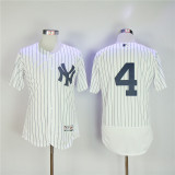 MLB New York Yankees #4 White Elite Jersey