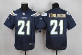 Nike San Diego Chargers #21 Tomlinson D.Blue Elite Jersey