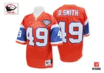 Mens Dennis Smith Jersey Denver Broncos 49 Throwback Orange NFL Jerseys