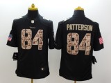 Nike Minnesota Vikings #84 Patterson Black Salute TO Service Jersey