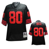 black Rice Jersey, San Francisco 49ers #80 NFL Mitchell and Ness Jersey