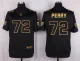 Mens Chicago Bears #72 Perry Pro Line Black Gold Collection Jersey