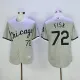 MLB Chicago White Sox #72 Fisk Grey Jersey