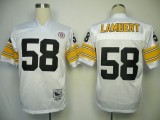 Pittsburgh Steelers #58 Throwback Jack Lambert Jersey in White