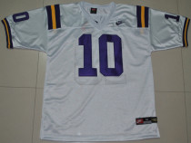 Nike LSU Tigers Joseph Addai 10 White Throwback College Football Jersey