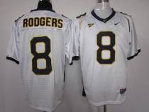 california golden bears #8 aaron rodgers white color jersey