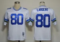 NFL Jerseys Seattle Seahawks 80 Largent White Throwback