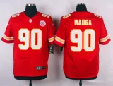 Nike Kansas City Chiefs #90 Mauga Red Elite Jersey