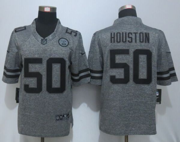 New Nike Kansas City Chiefs #50 Houston Gray Mens Stitched Gridiron Gray Limited Jersey