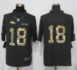 NEW Nike Denver Broncos 18 Manning Anthracite Salute To Service Limited Jersey