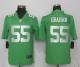 NEW Nike Philadelphia Eagles 55 Graham Wentz Green Vapor Untouchable Limited Jersey