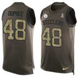 NFL Pittsburgh Steelers #48 Dupree Limited Green Salute to Service Tank Top