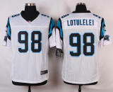 Nike Carolina Panthers #98 Lotulelei White Elite Jersey