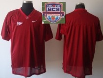 2013 BCS National Championship Alabama Crimson Blank Red Jersey