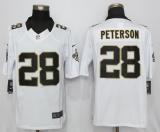 Nike New Orleans Saints #28 Peterson White Limited Jerseys