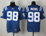 Nike Indianapolis Colts #98 Mathis Blue Elite Jersey