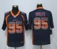 New Nike Denver Broncos 95 Wolfe Navy Blue Strobe Limited Jersey