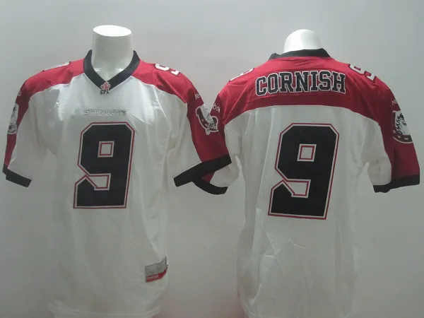 NCAA Calgary Stampeders #9 Cornish White CFL Jersey