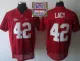 2013 BCS National Championship Alabama Crimson 42 Lacy Red NCAA Football Jersey