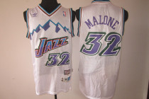NBA Utah Jazz #32 Malone White Jersey
