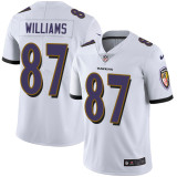 NFL Baltimore Ravens #87 Williams White Vapor Limited Jersey