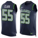 NFL Seattle Seahawks #55 Clark Blue Limited Tank Top Jersey