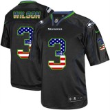 NFL Seattle Seahawks #3 Wilson USA Flag Jersey