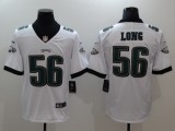 NFL Philadelphia Eagles #56 Long White Vapor Limited Jersey