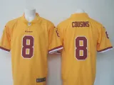 NFL Washington Redskins #8 Cousins Yellow Rush Jersey