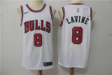 Nike NBA Chicago Bulls #8 Lavine White Jersey