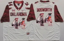 NCAA Oklahoma Sooners White #44 Bosworth Fashion Jersey
