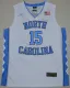 North Carolina Tar Heels Vince Carter #15 White College Basketball Jersey