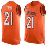 NFL Denver Broncos #21 Talib Orange Limited Tank Top Jersey