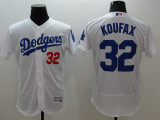 Majestic MLB Los Angeles Dodgers #32 Koufax Elite White Jersey