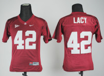 NCAA Crimson Tide #42 Eddie Lacy  red